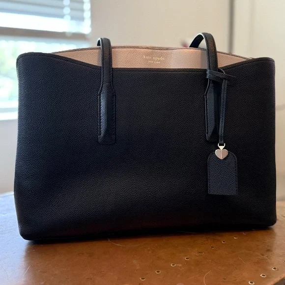 Kate Spade Black Leather Handbag - Picture 1 of 7